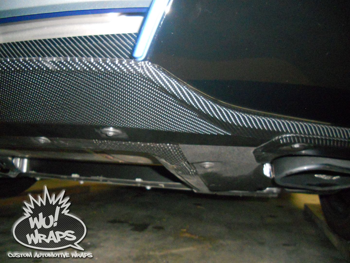 BMW I8 Hood Scoop Front Lip Licnese Plate Trim Vvivid Vinyl 4D CF Vinyl Wrap Wu! Wraps Seattle